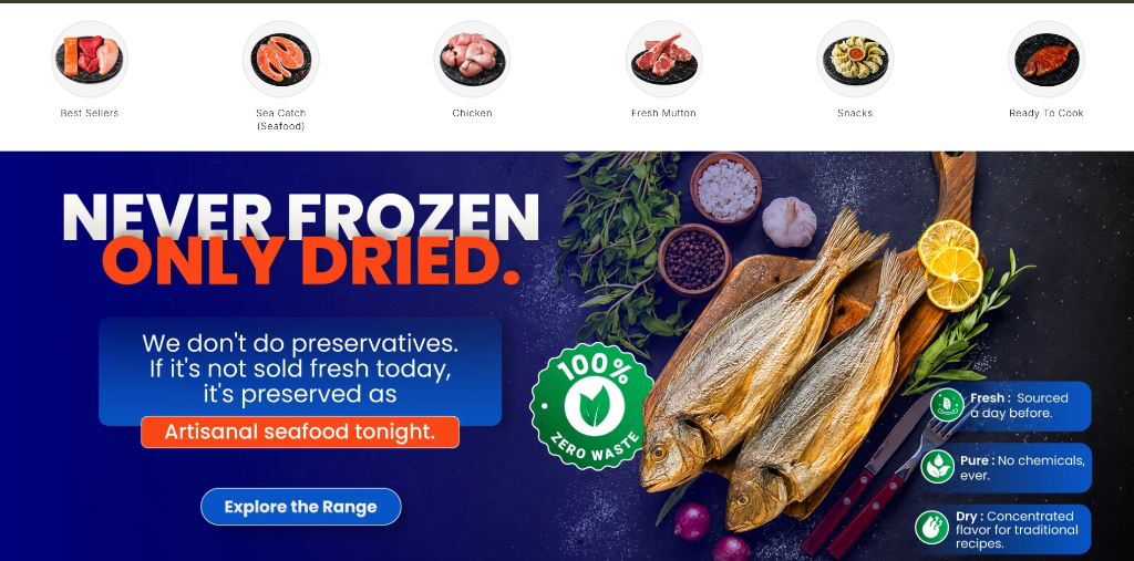 Meato Shopify storefront designed by Palantra